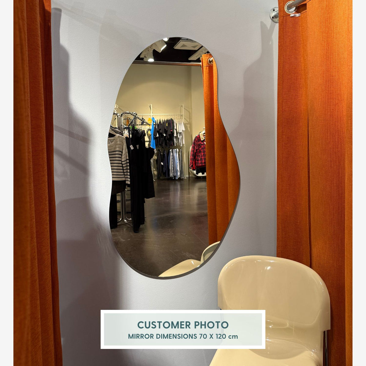 Sand wall mirror (70x120cm)