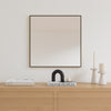 Slimline - Small Wall Mirror With Black Frame (50x50cm)