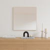 Slimline - Small Wall Mirror With White Frame (50x50cm)