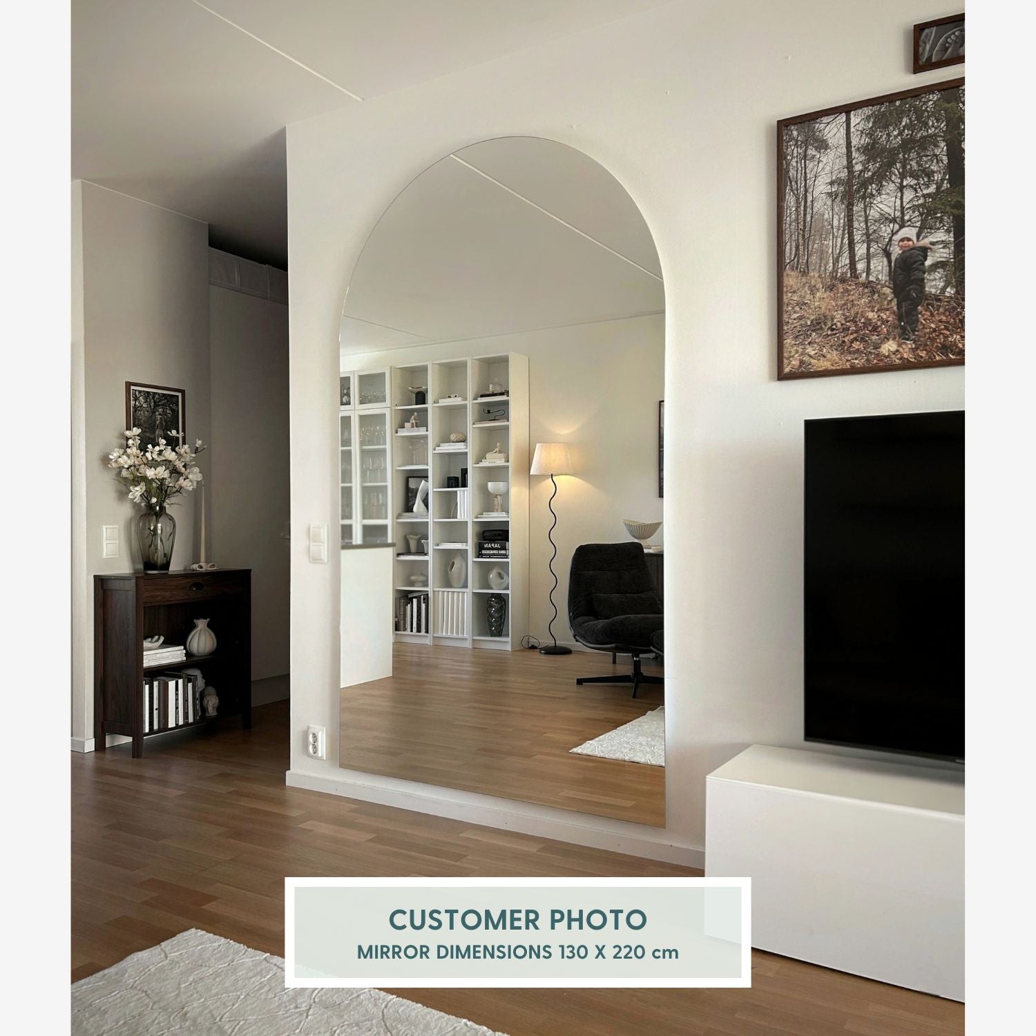 Kaari - Extra-Large Arch Mirror (130x220 cm)