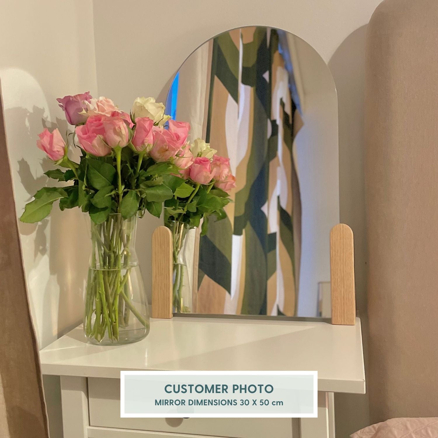 Wooden mirror stands