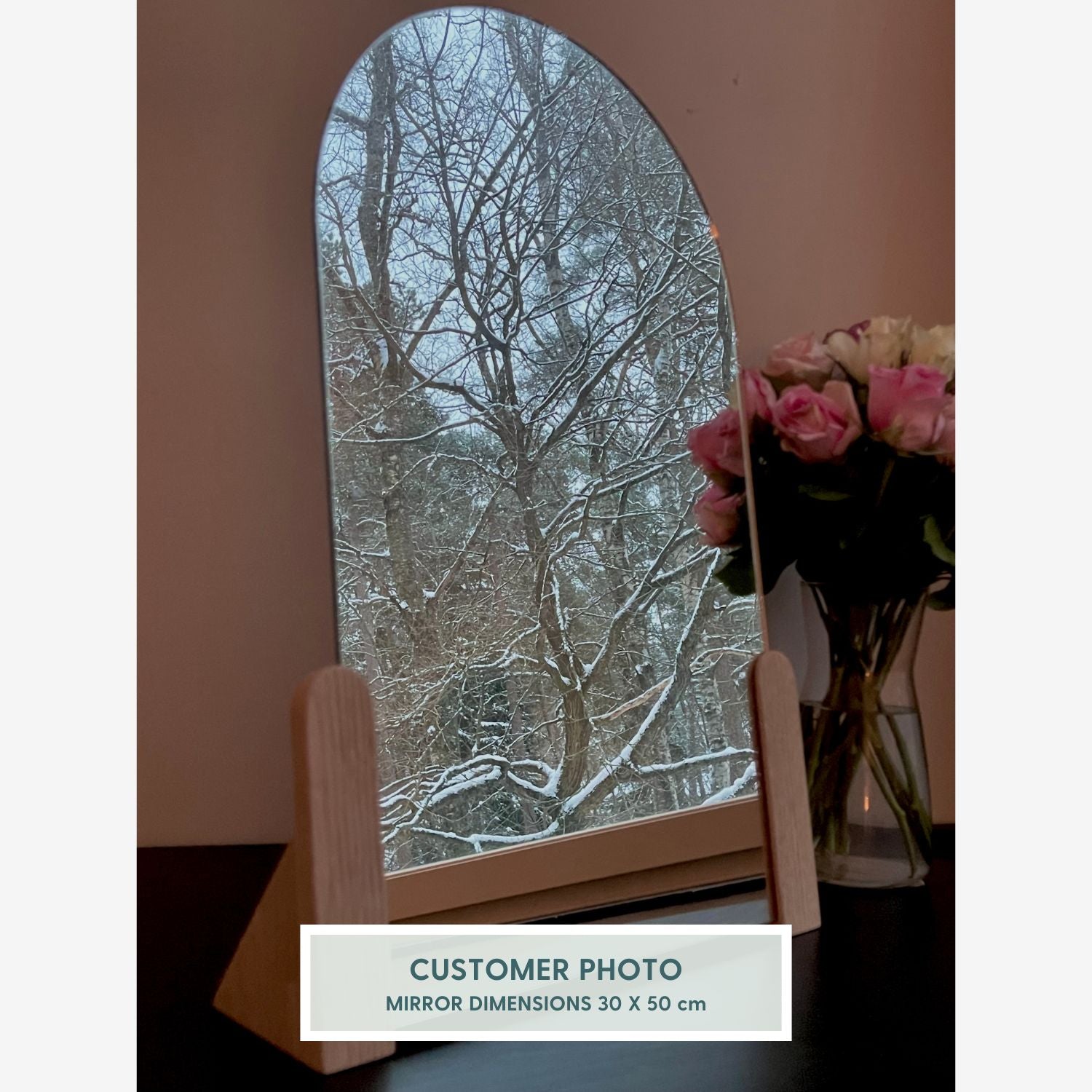 Kaari - Modern Bågspegel (40x70 cm)