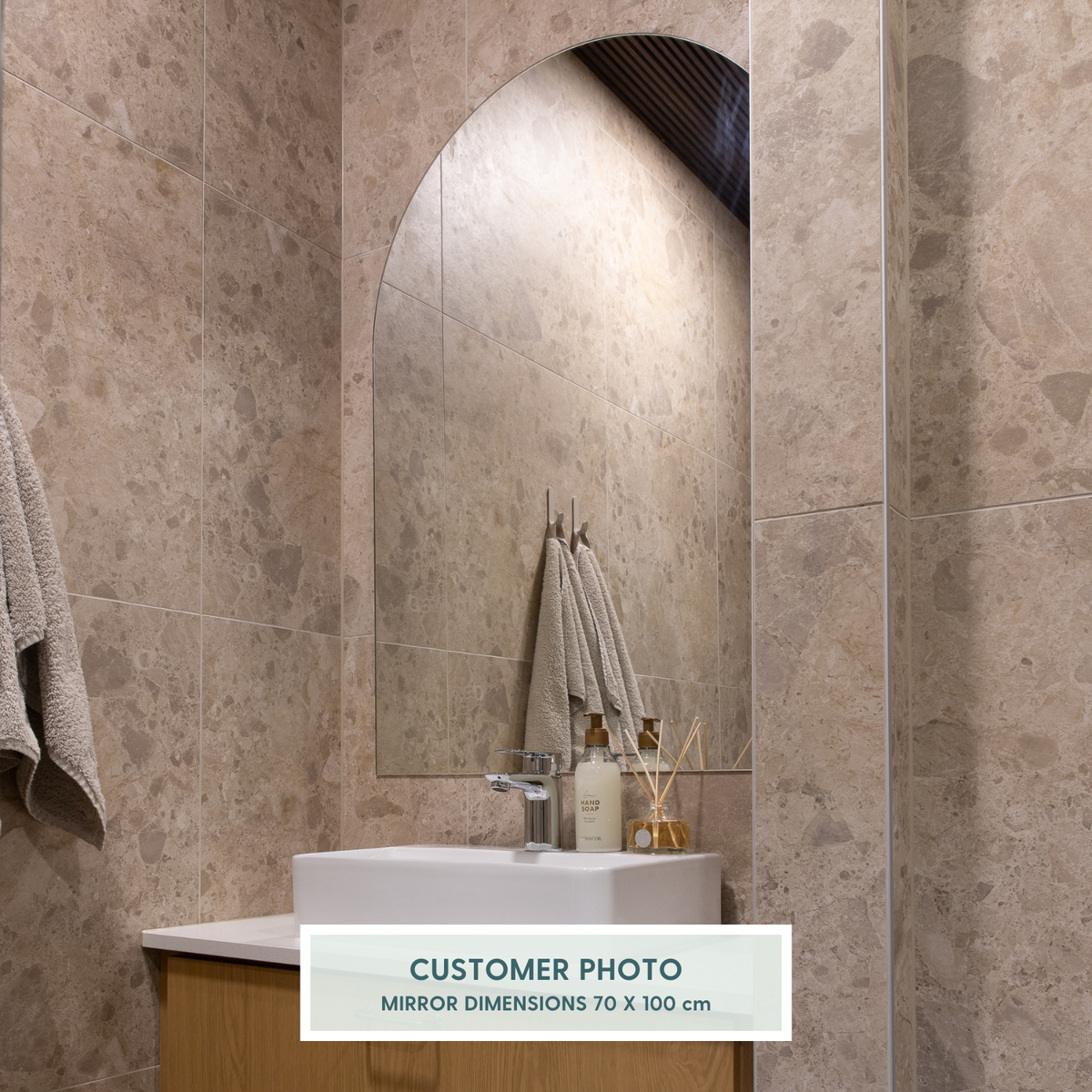 Kaari - Modern Arch Mirror (50x120cm)