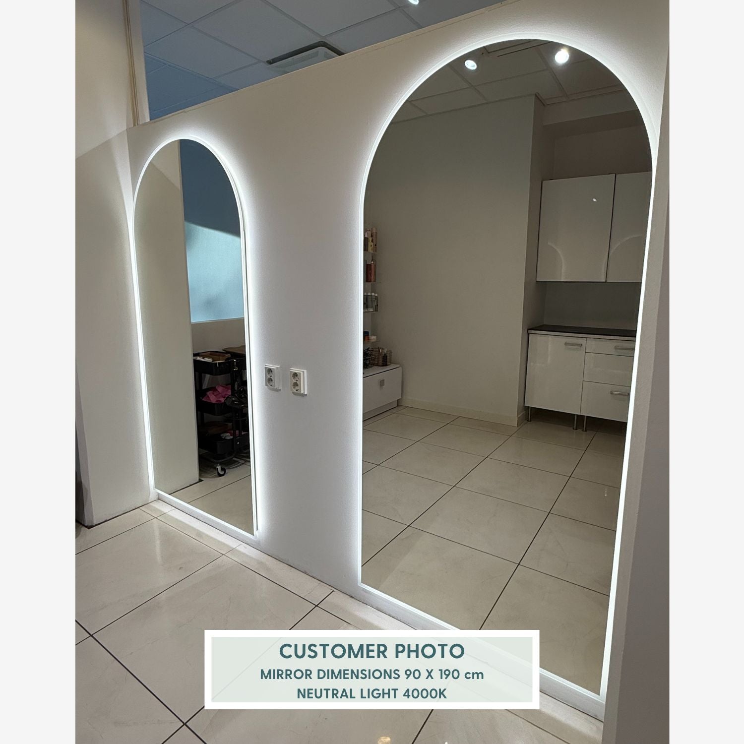 Full Lux Arch LED-Spiegel (60x100cm)