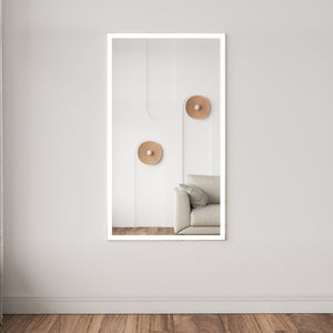 White Full Lux Mirror With Lights (140x70cm)