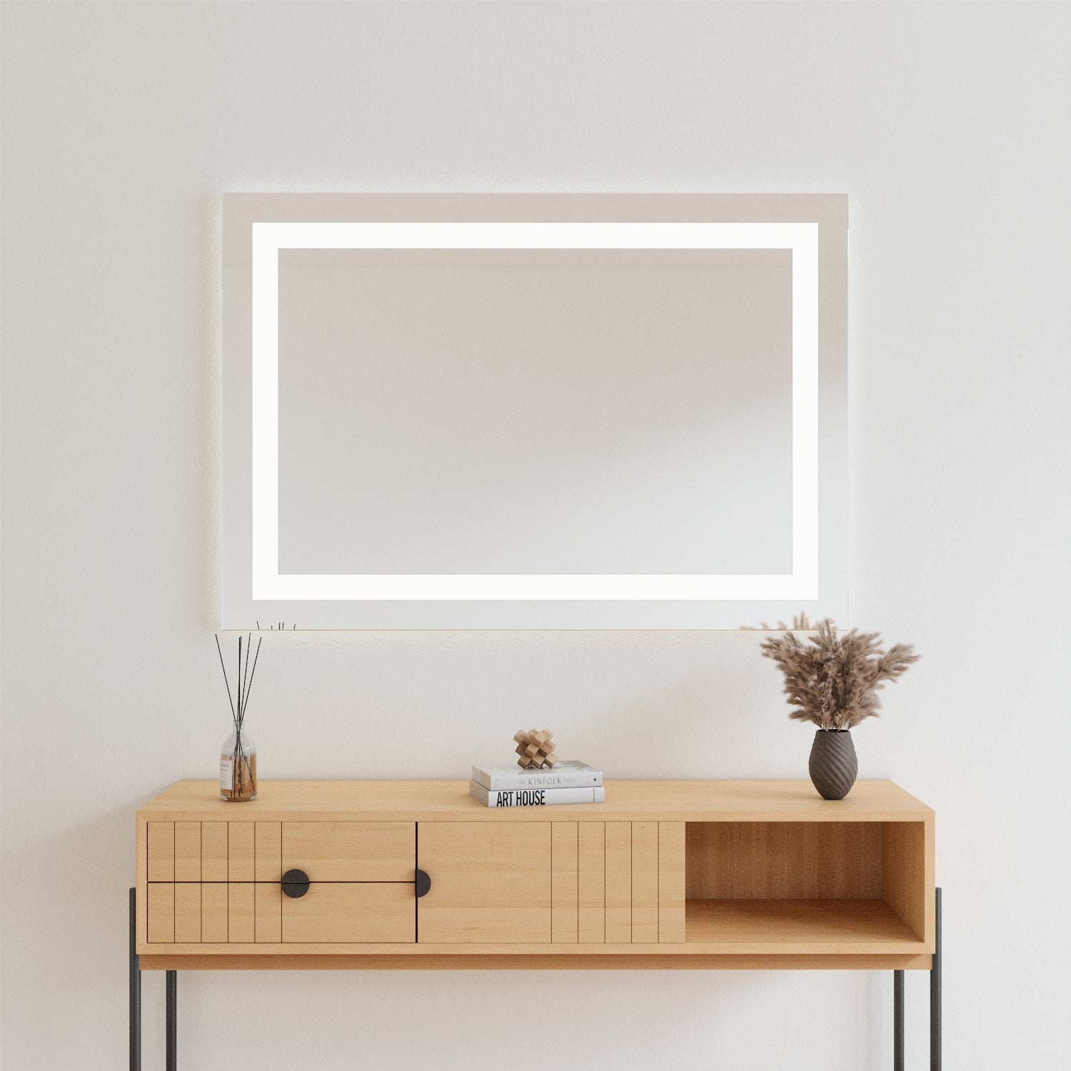 XL Mirror With LED Lights (100x70 cm)