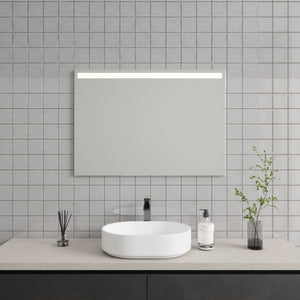 Storlek S Spegel med Belysning och Bakgrundsbelysning (120x70cm)