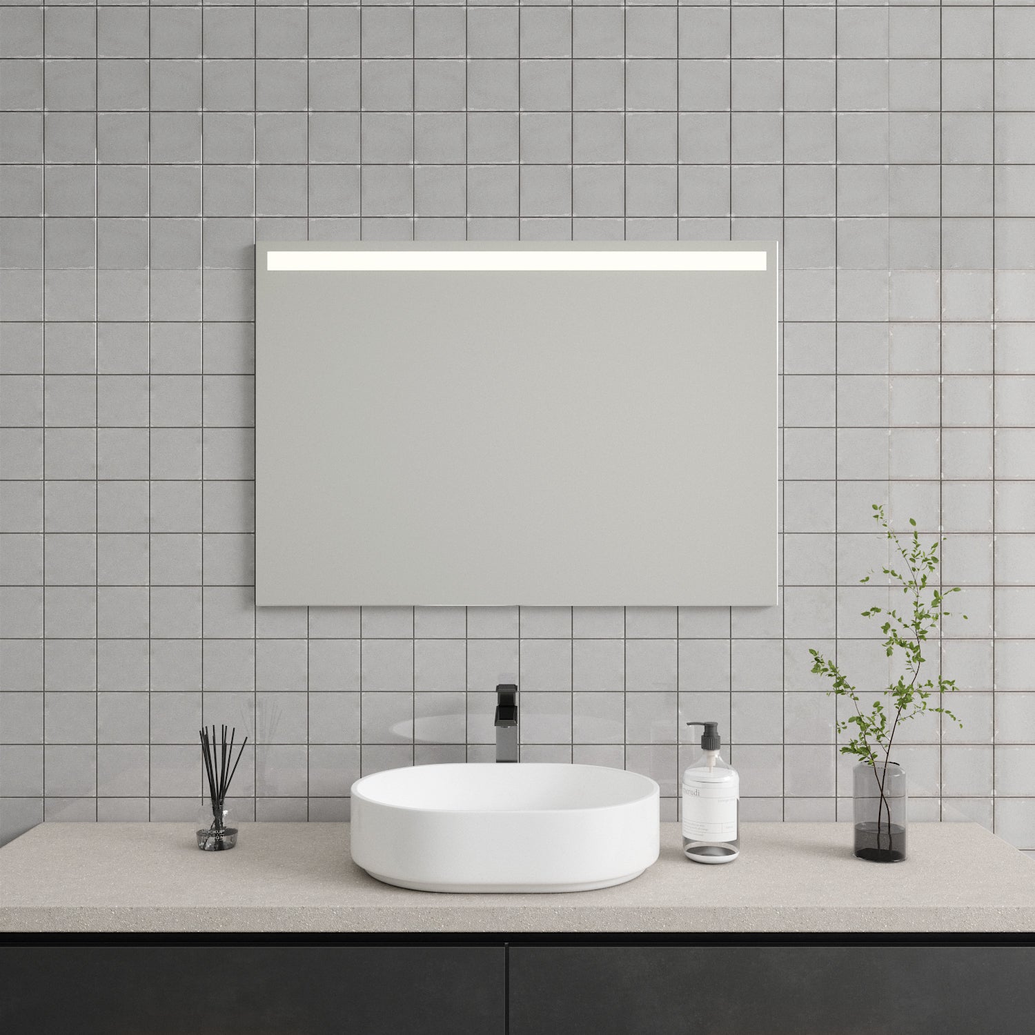 S Mirror With LED Lights (180x70 cm)
