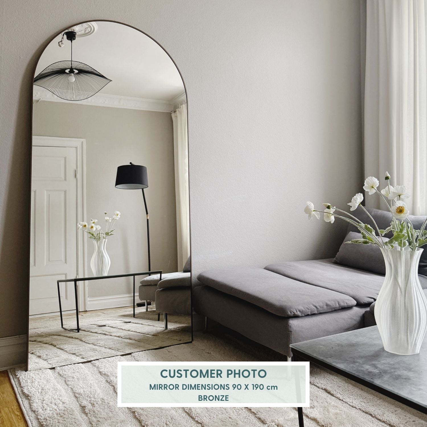 Lato Kaari - Arch mirror with frame