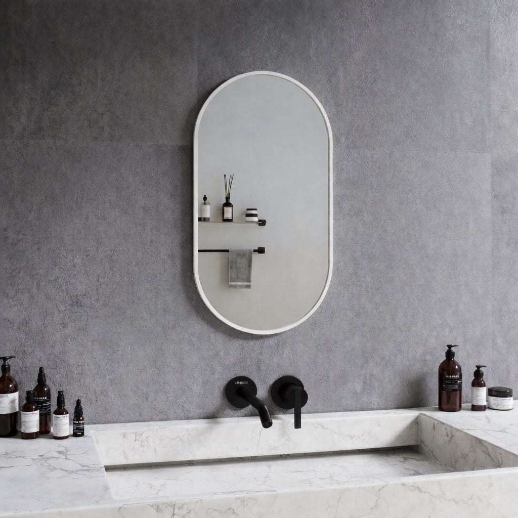 Lato Stream wall mirror with frame