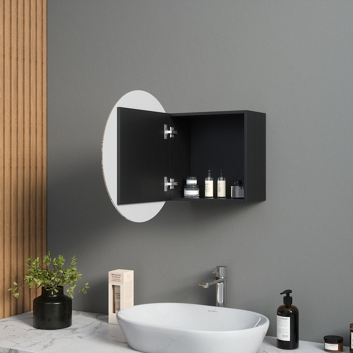 Mirror Cabinet Round (50 cm)