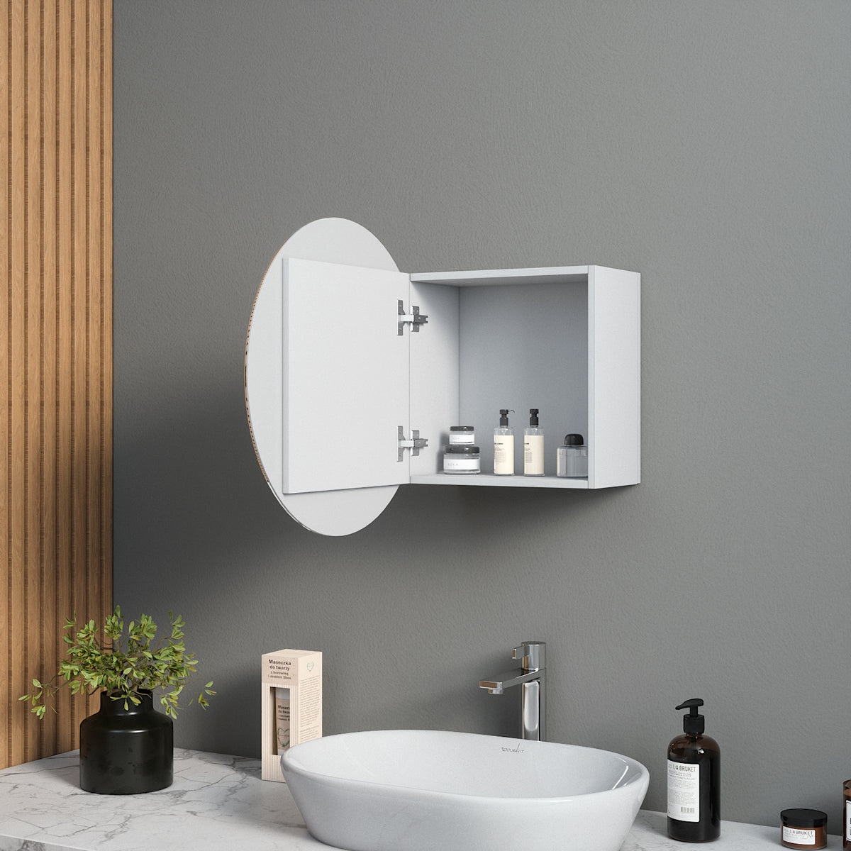 Mirror Cabinet Round (50 cm)