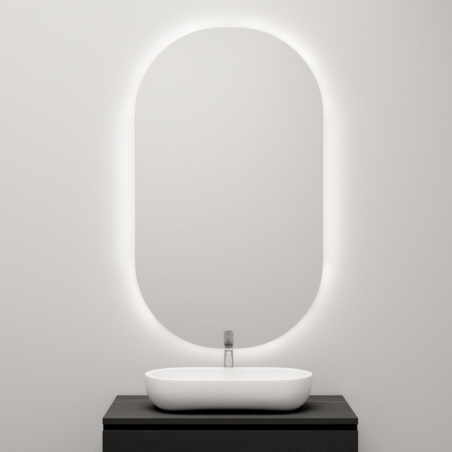 Stream Mirror With Lights (50x110cm)