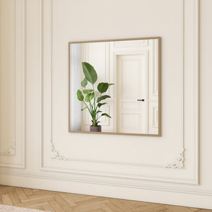 Slimline - Full Length Mirror With Birch Frame (100x100cm)