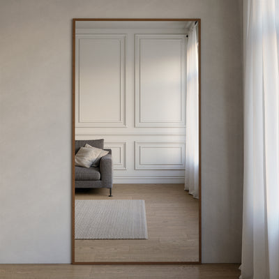 Slimline - Ganzkörperspiegel Mit Erlenrahmen (110x210 cm)