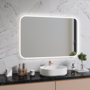 Full Lux Rounded Corner LED Mirror (120x80cm)