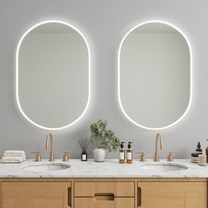 Full Lux Ovaler LED-Spiegel (60x100cm)