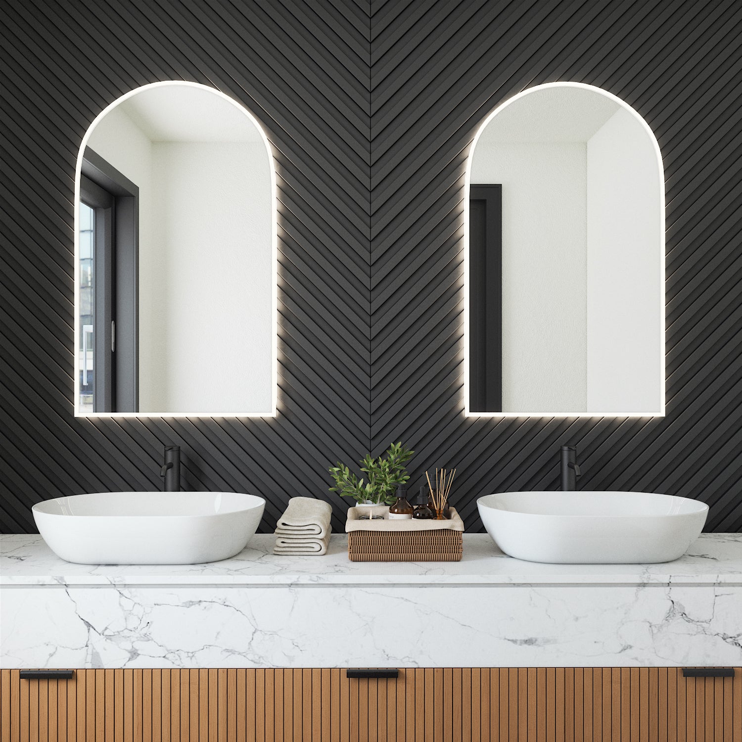 Full Lux Arch LED Mirror (60x100cm)