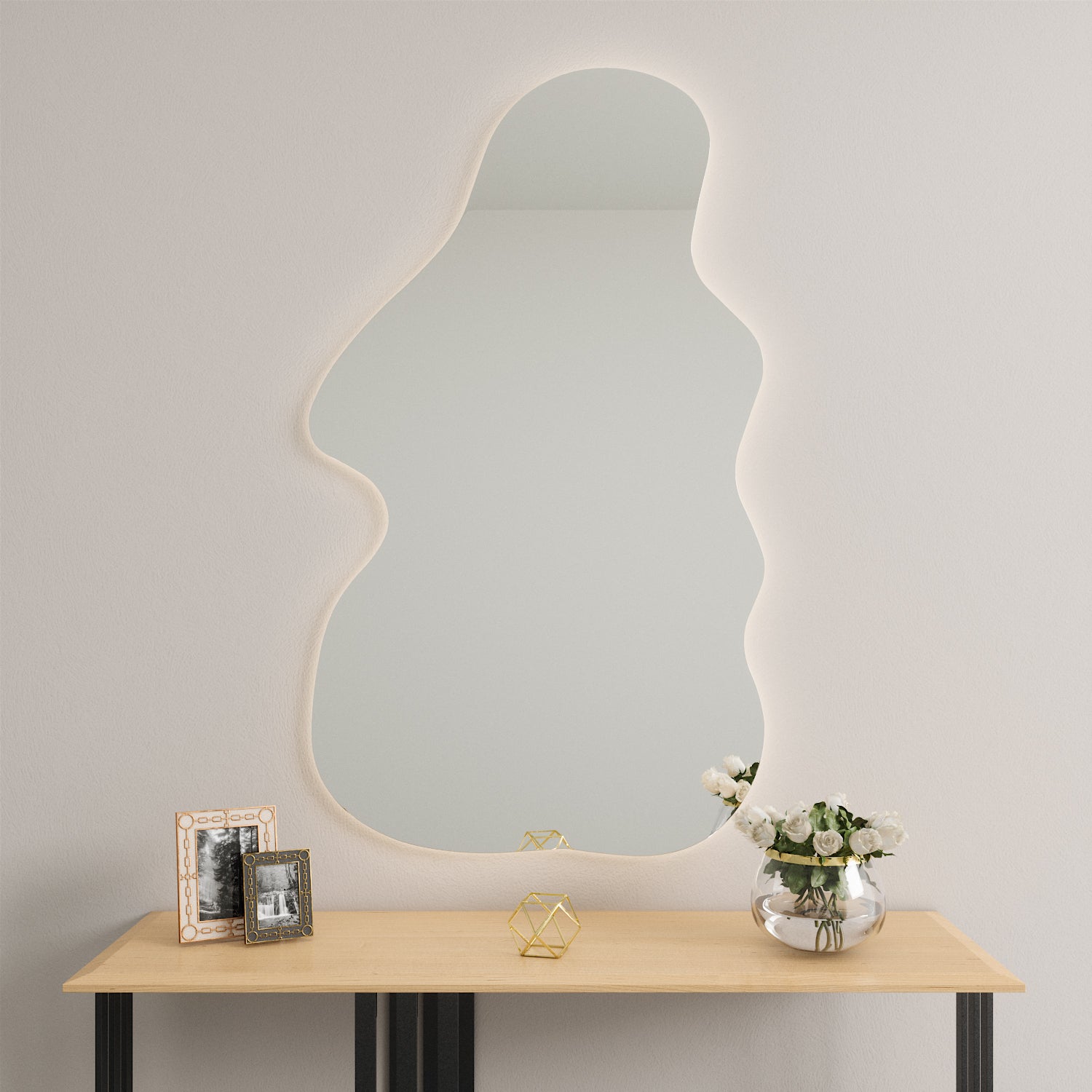 Lighthouse - Leuchtturm-Spiegel Mit Hintergrundbeleuchtung (80x140cm)