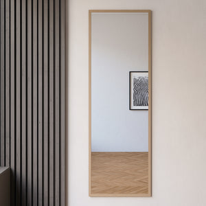 Slimline - Full Length Mirror With Birch Frame (50x150cm)