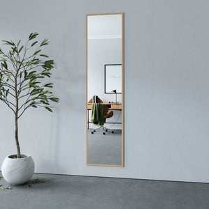 Slimline - Full Length Mirror With Birch Frame (50x200cm)