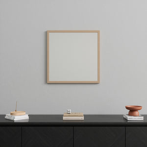 Slimline - Small Wall Mirror With Birch Frame (50x50cm)