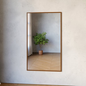 Slimline - Full Length Mirror with Thermally Modified Alder Frame (80x135cm)