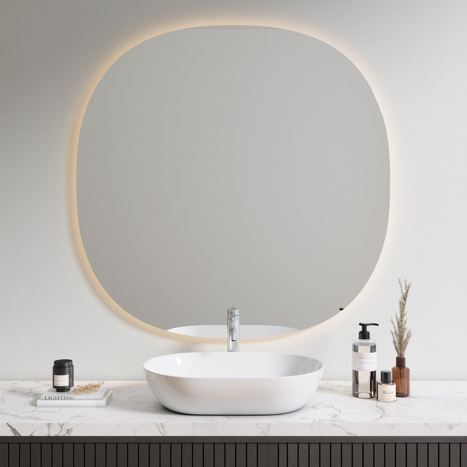 Cliff Mirror with Lights (120 cm)