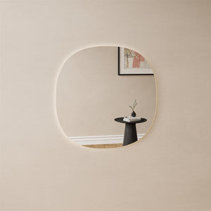 Ellipse Shaped Mirror with Lights (70cm)