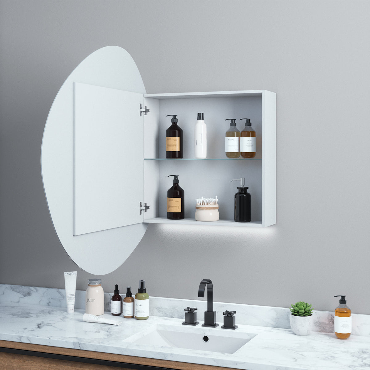 Mirror Cabinet Stone (70 cm)