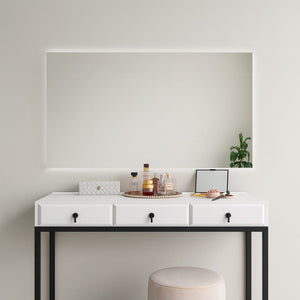 Rectangular mirror with LED lights (100x120 cm)