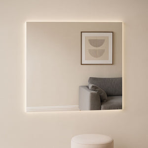 Rectangular mirror with LED lights (120x120 cm)