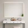 Rectangular mirror with LED lights (80x100 cm)
