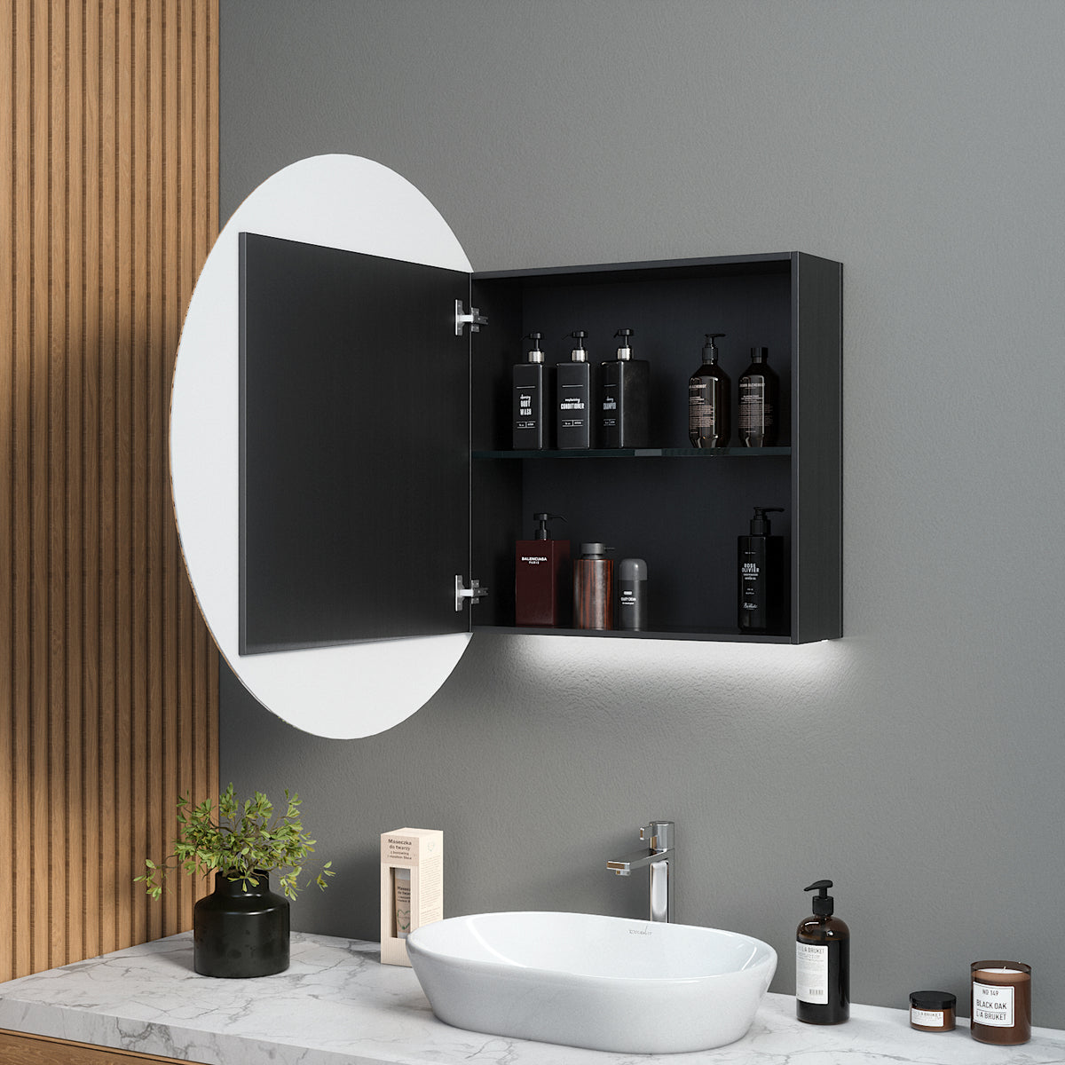 Mirror Cabinet Stone (70 cm)