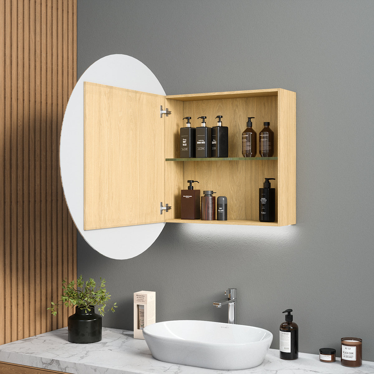 Mirror Cabinet Stone (70 cm)