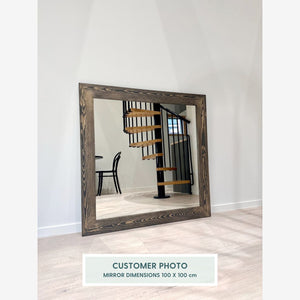 Wooden Mirror L (100x100cm)