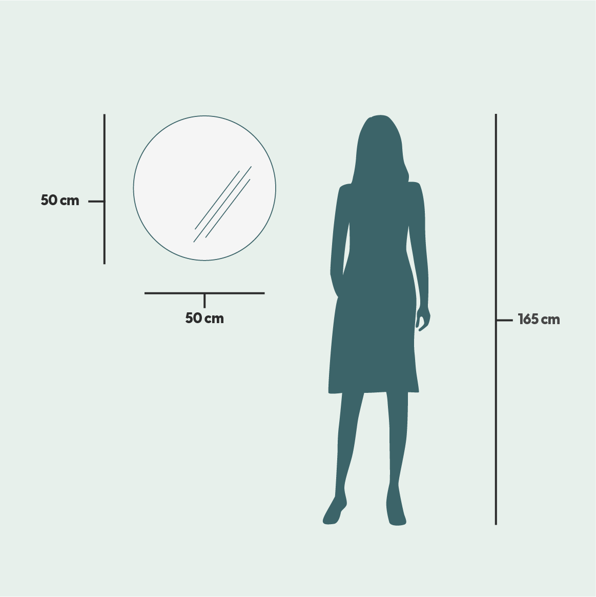 Mirror Cabinet Round (50 cm)