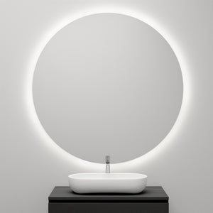 Rund Spegel med LED-Belysning (90cm)