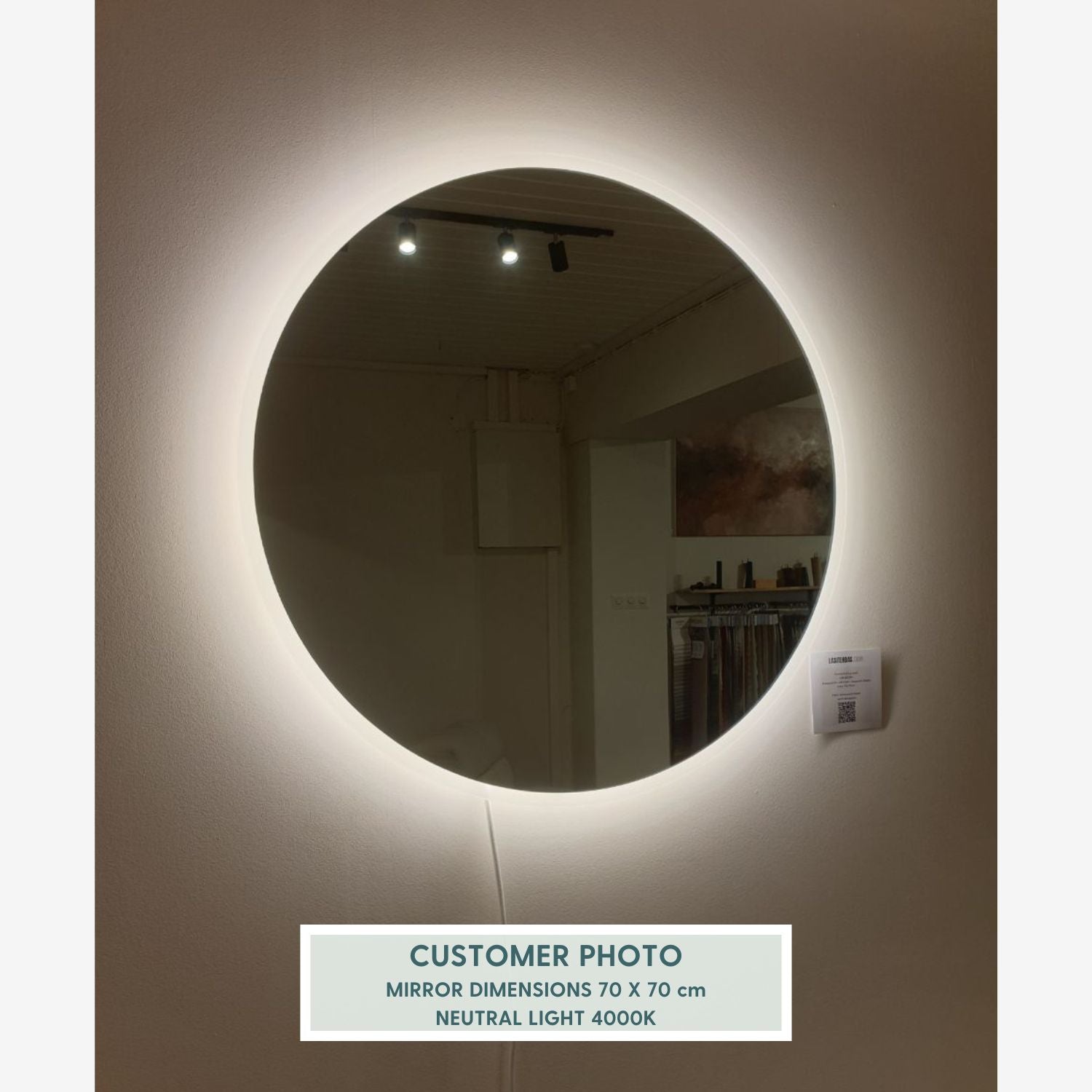 Full Lux Round LED Mirror (120cm)