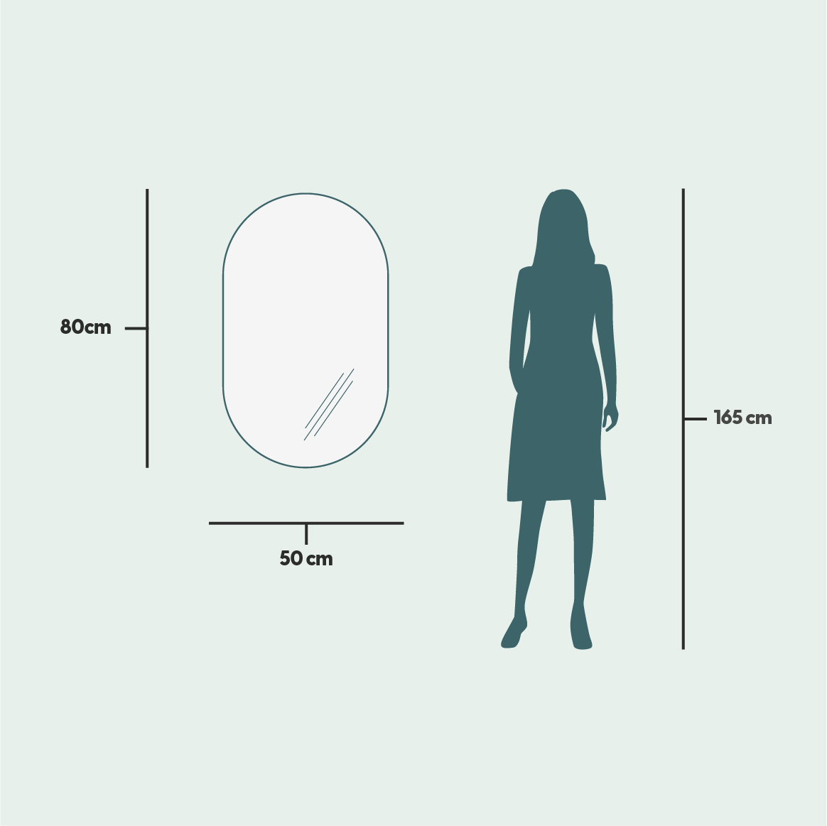 Mirror Cabinet Stream (50 cm)