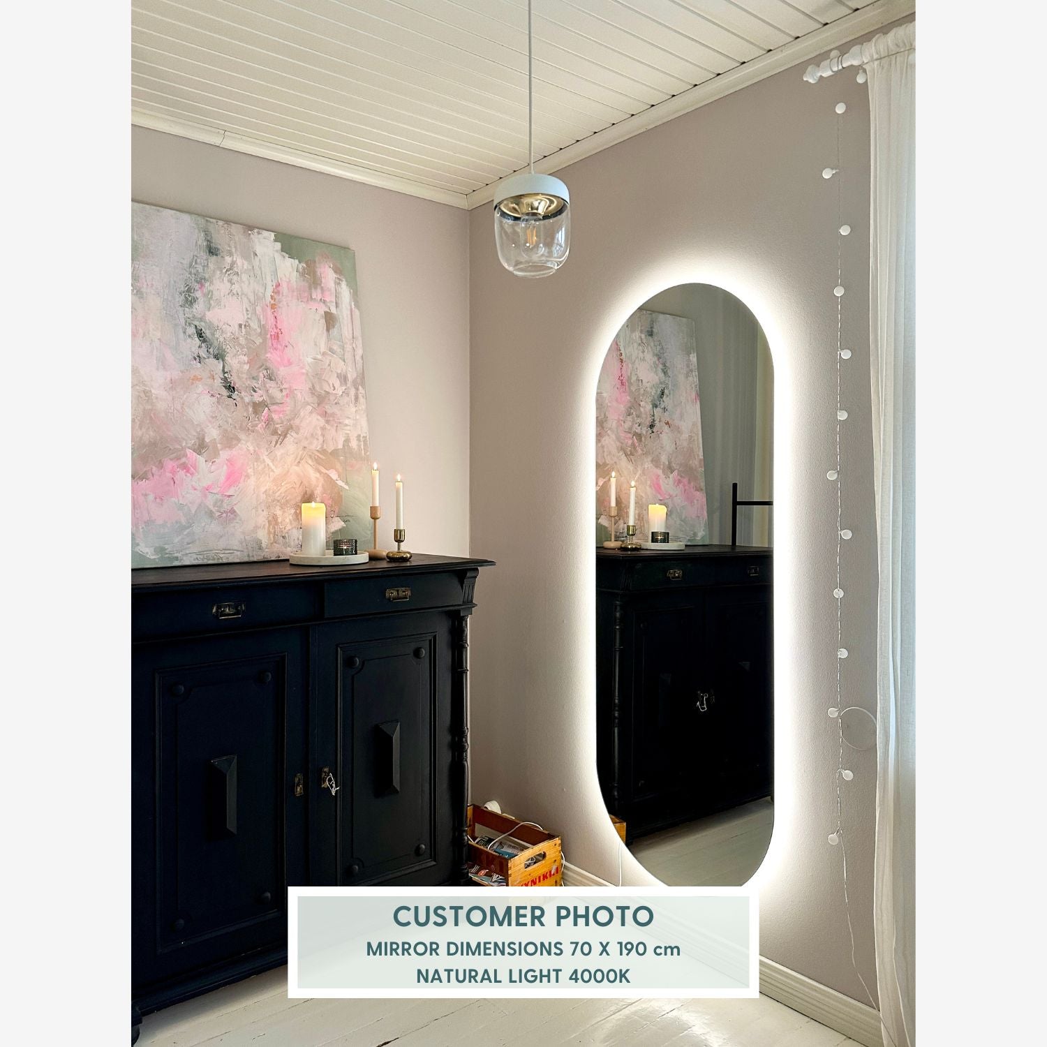 Stream wall mirror (50x110cm)