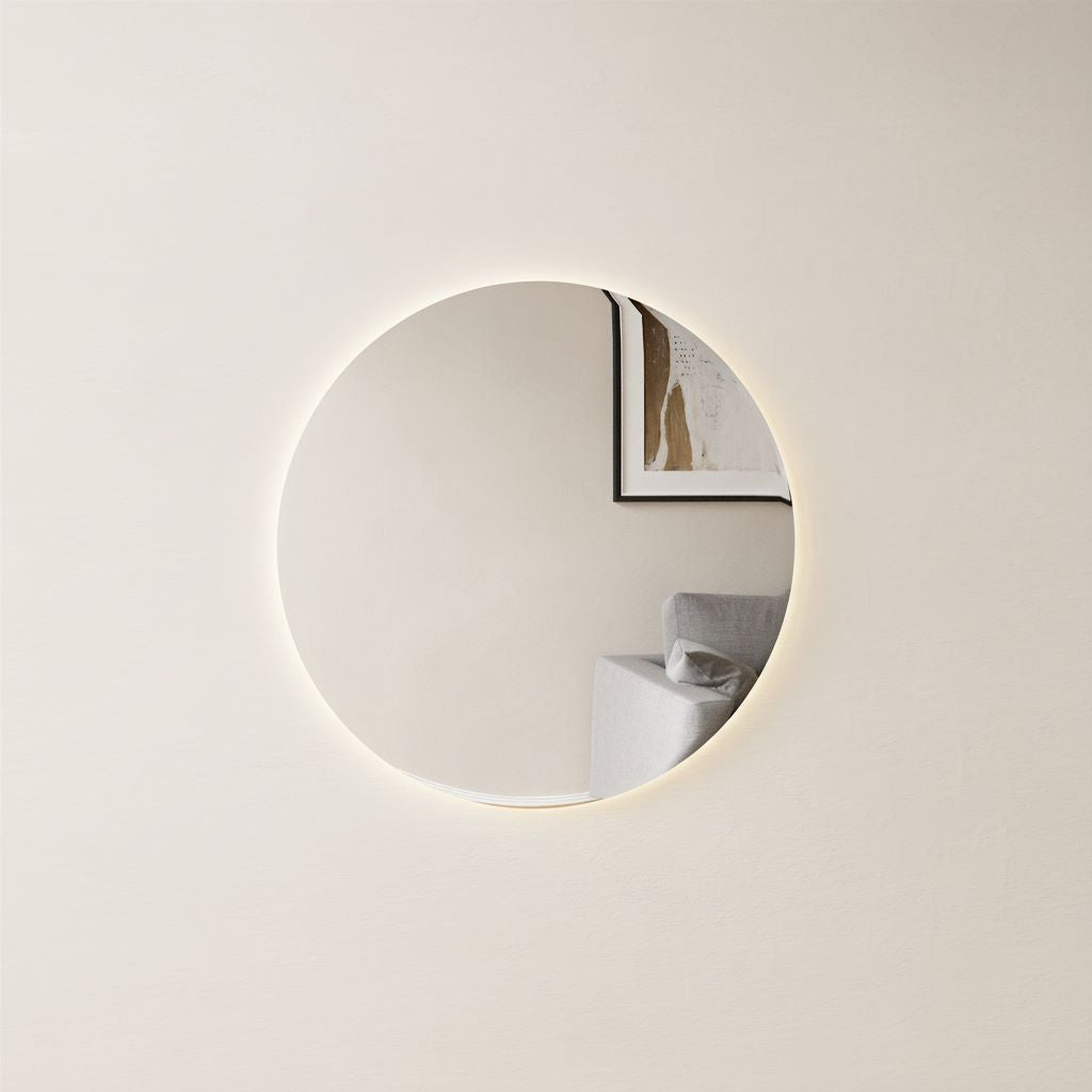 Round mirror with LED lights (50 cm)