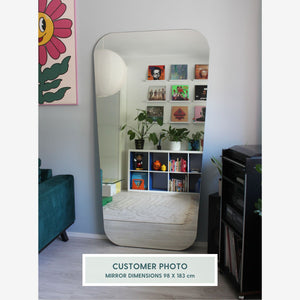 Retro Style Mirror With Lights (80x120cm)