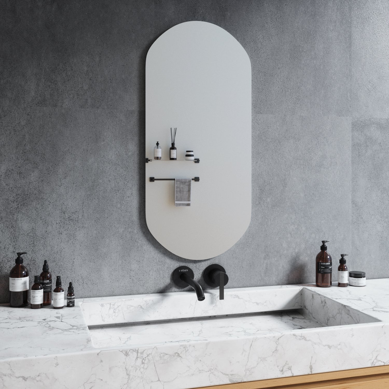 Stream wall mirror (50x110cm)