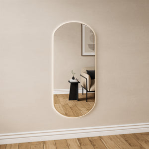 Rounded Rectangle Mirror With Lights (60x130cm)
