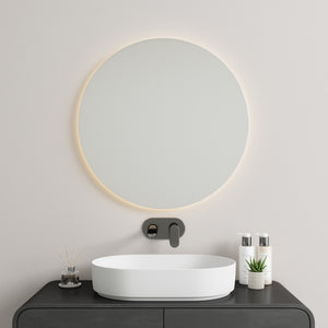 Round Mirror With LED-Lights Neutral 4000K (80cm)