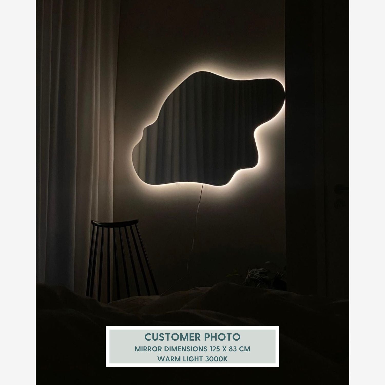 Island - Frameless Mirror With Backlight (125x83cm)