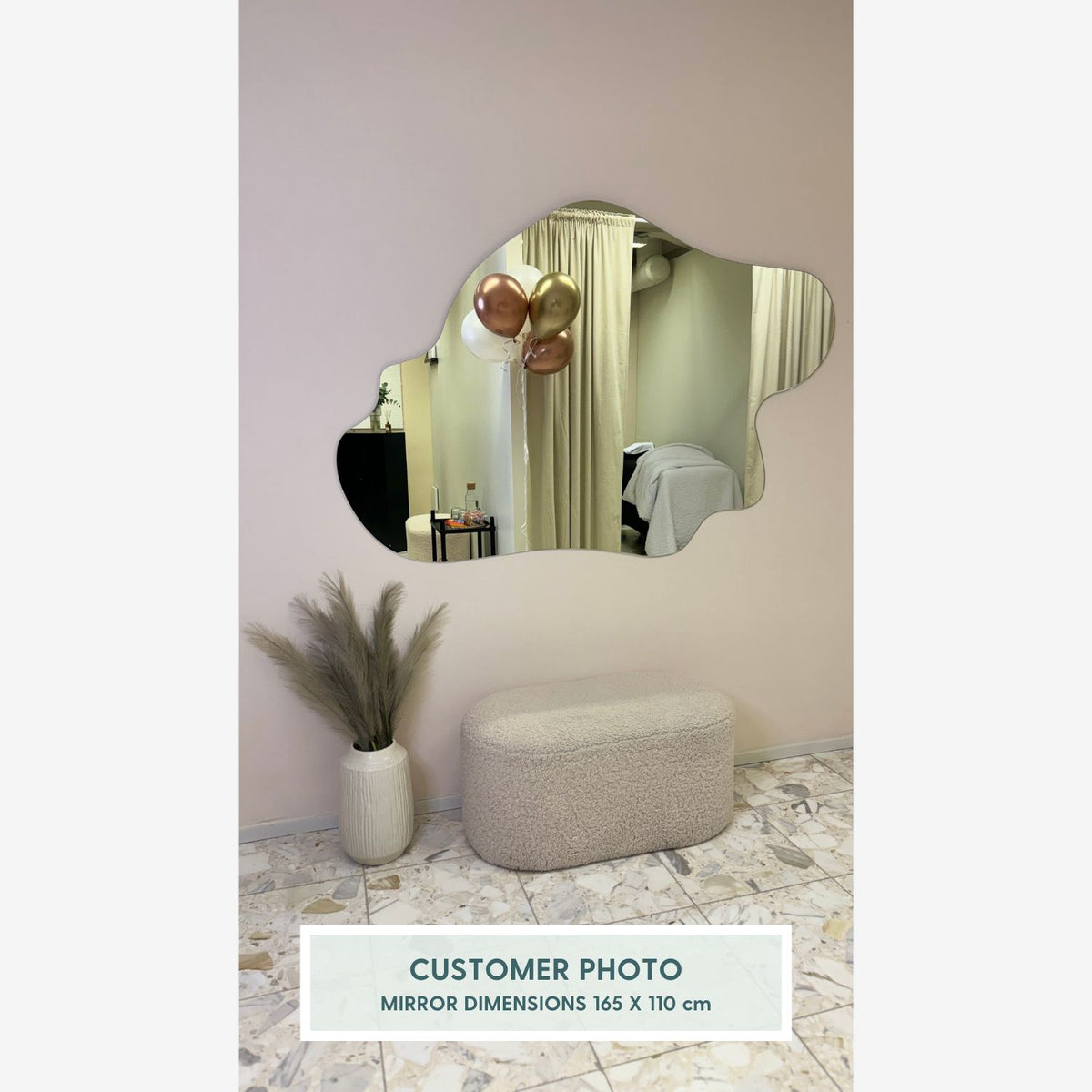 Island - Frameless Mirror (165x110cm)