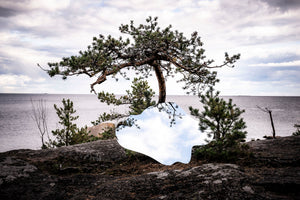 Island - Ramlös Spegel (125x83cm)