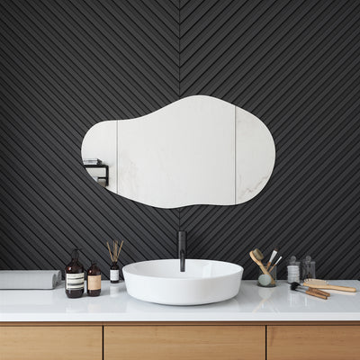 Sand wall mirror (55x100 cm)